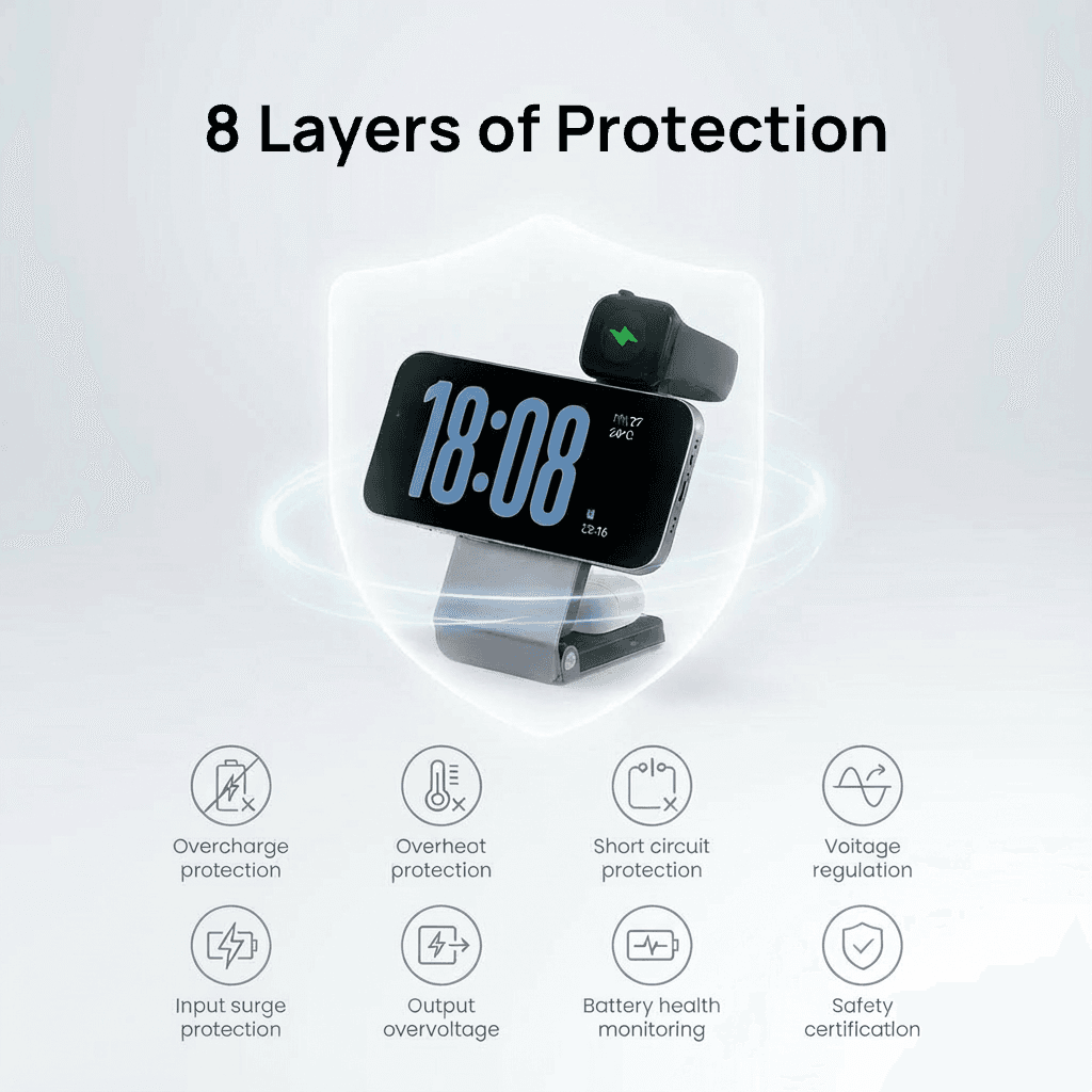 Qi2.2 Magsafe 25W 3 in 1 Charger For Apple- AU Plug