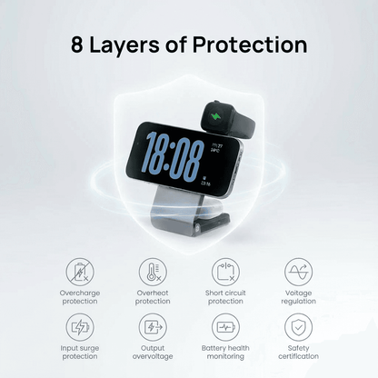 Qi2.2 Magsafe 25W 3 in 1 Charger For Apple- AU Plug