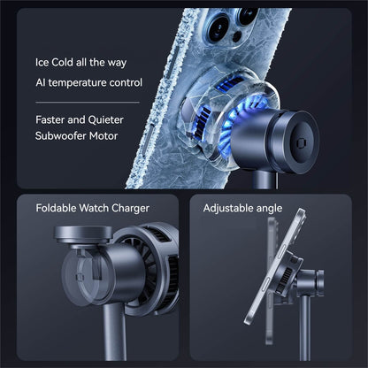 Qi2.2 Wireless Charging Magnetic Phone Holder with Semiconductor Cooling