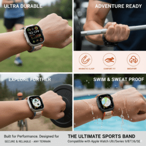 Magnetic Snap Nylon Apple Watch Band (Outdoor)-2 Magnetic Snap Nylon Apple Watch Band (Outdoor)