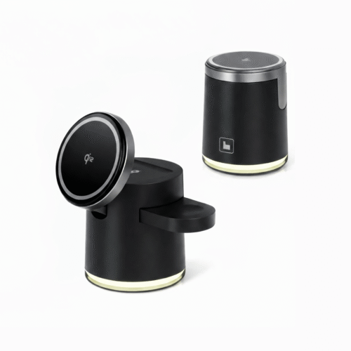 Qi2 Official Certified Magnetic 4-in-1 Wireless Charger Black