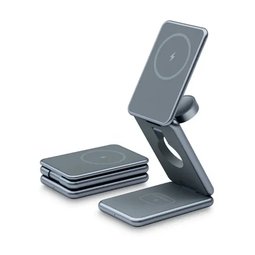 Three-in-One(3 in 1) Foldable Magnetic Wireless Charger