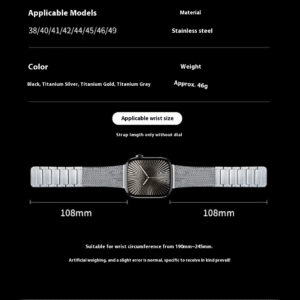 Titanium-Alloy Magnetic-Ultra2-Watch-Band-4 Titanium Magnetic Band For Apple Watch