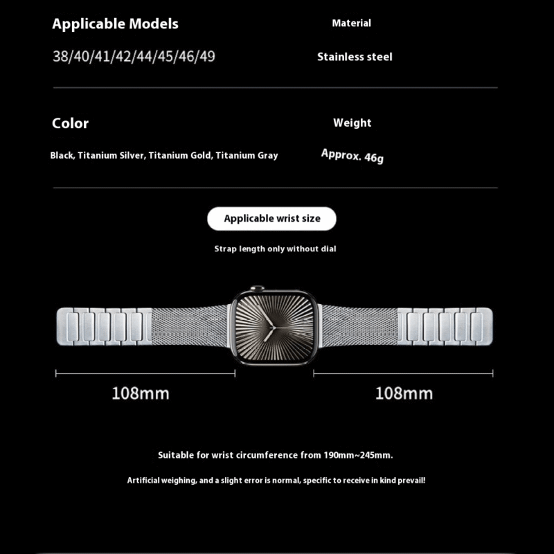 Titanium-Alloy Magnetic-Ultra2-Watch-Band-4 Titanium Magnetic Band For Apple Watch